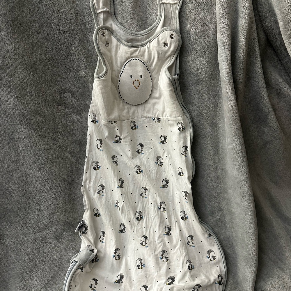 Nested Bean Gray Penguin Zen Sack